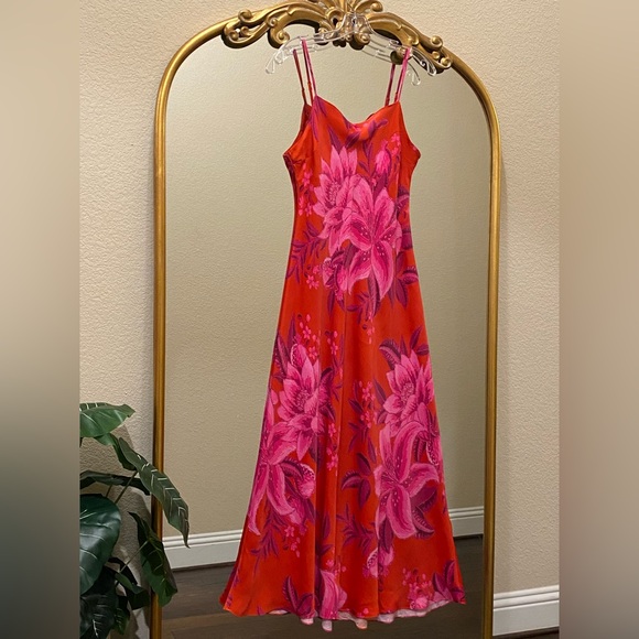 FARM Rio Summer Fruit Maxi Slip Dress Size L - Picture 7 of 16